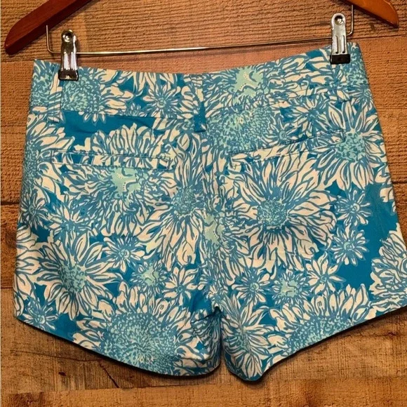 LILLY PULITZER Callahan Shorts in Lion in the Sun Ariel Blue Women's size 0 - Picture 2 of 10